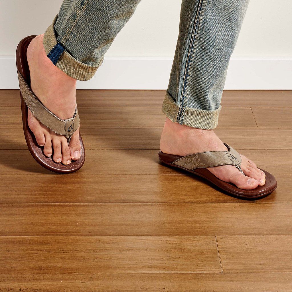 Sandalias Olukai Kūlia - Chanclas Hombre Grises 20586-214